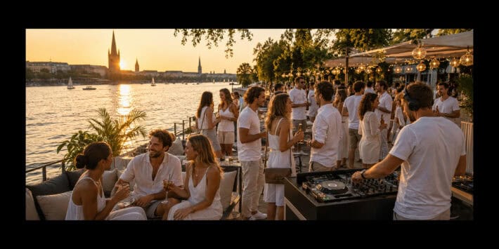 Single White Sunset Party @ Alsterinsel Hamburg